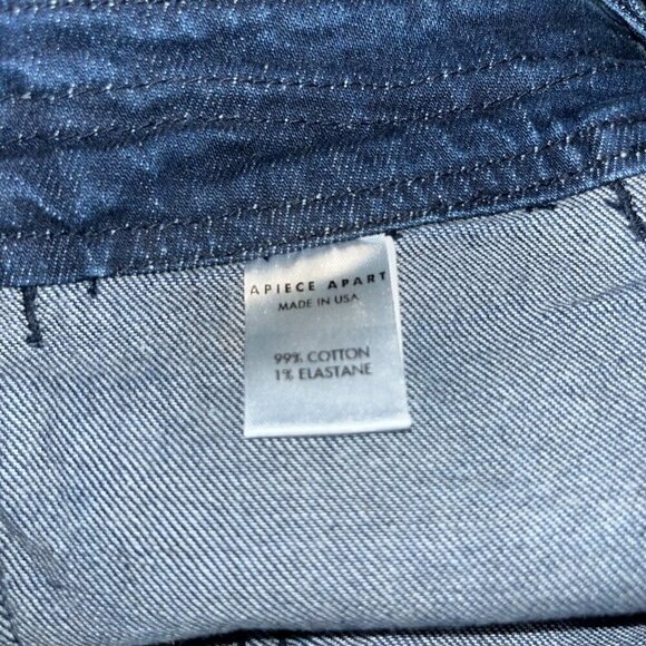 APIECE APART New York Bahia High Waist Straight Leg Dark Wash Blue Jeans EUC - 0 - Picture 10 of 10